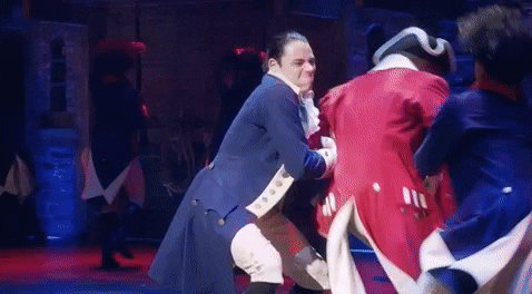Defeating a redcoat in Hamilton